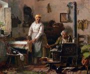 Thomas Hovenden Chloe and Sam oil painting